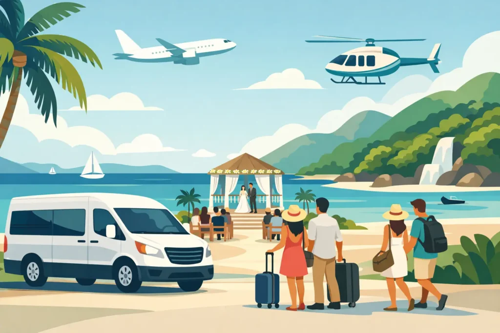 Destination Wedding Guest Transportation in Jamaica