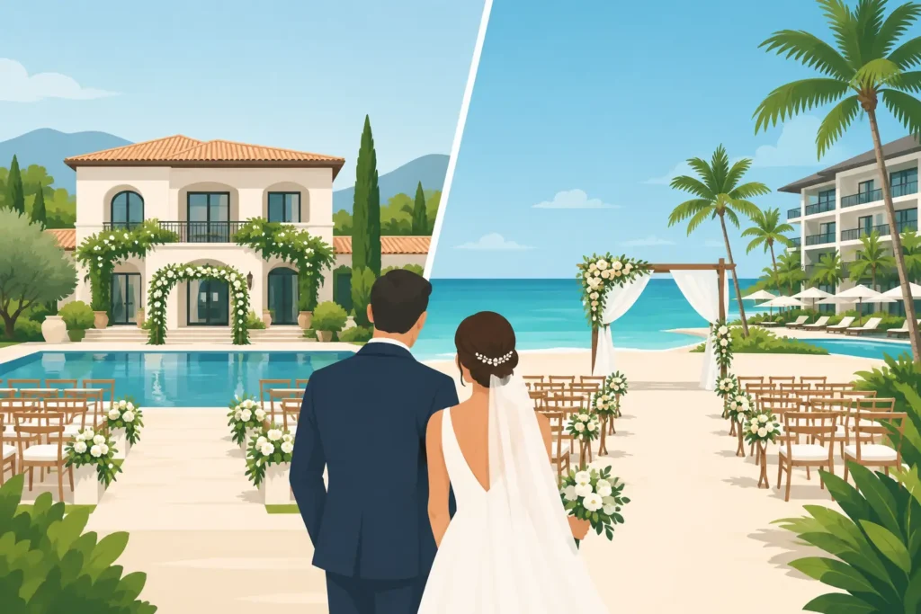 Wedding Villa Versus Resort for Your Big Day